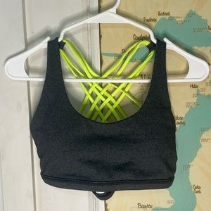 Born Primitive Sports Bra - Gray/Green 🖤